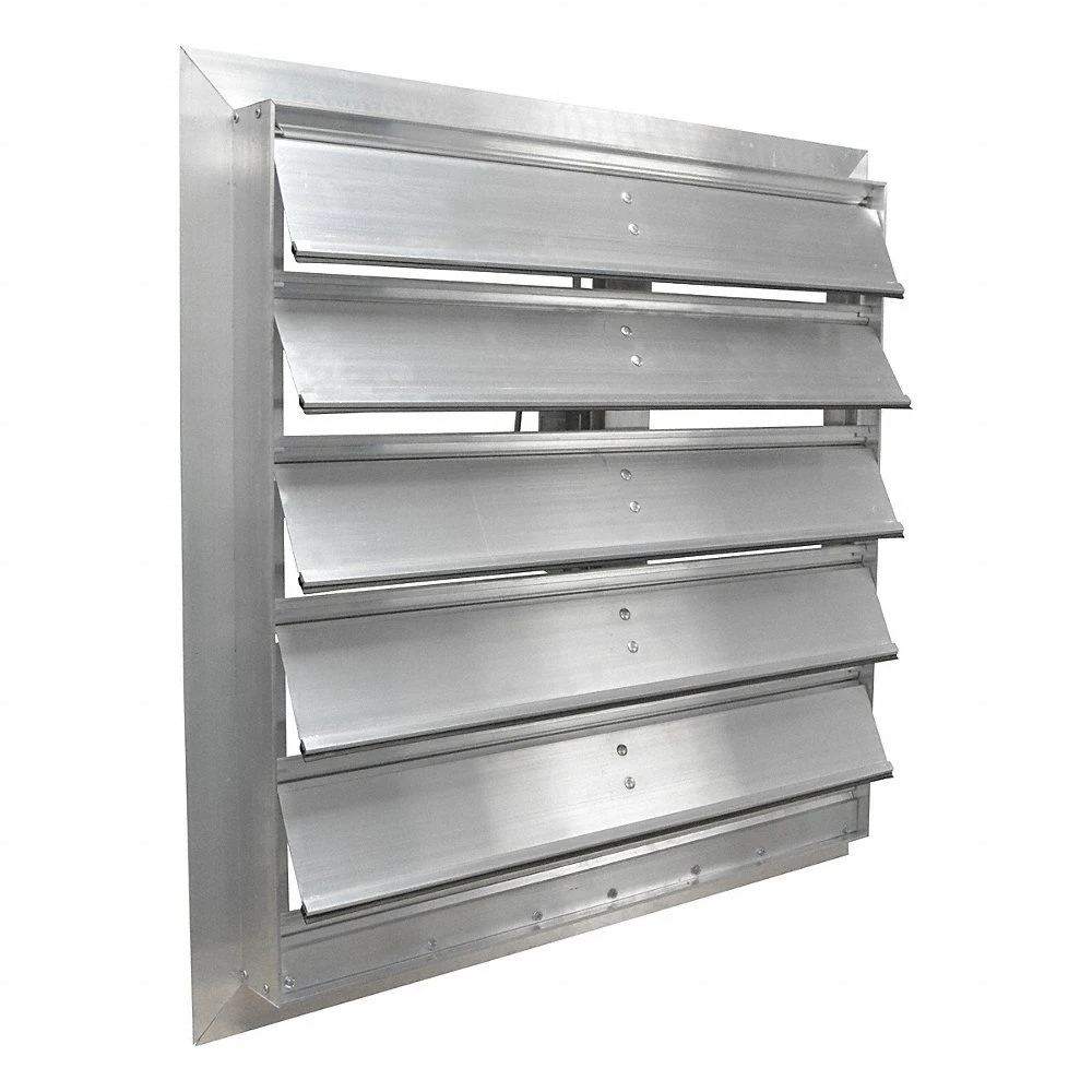 Motorized Damper, For 30 In Dia, Single Panel, 30 In H, 30 In W, Single Flange, Rubber