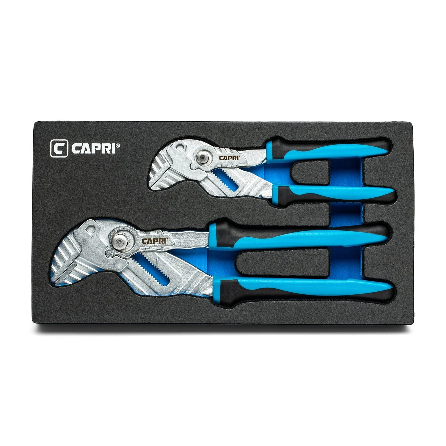 7 and 10 Pliers Wrench Set, Parallel Smooth Jaws W Soft Grip NonSlip Handle