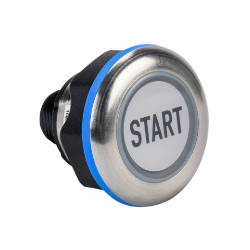 Pushbutton Sensor Switch, IP69K, 22mm, Static, Stainless Steel Bezel