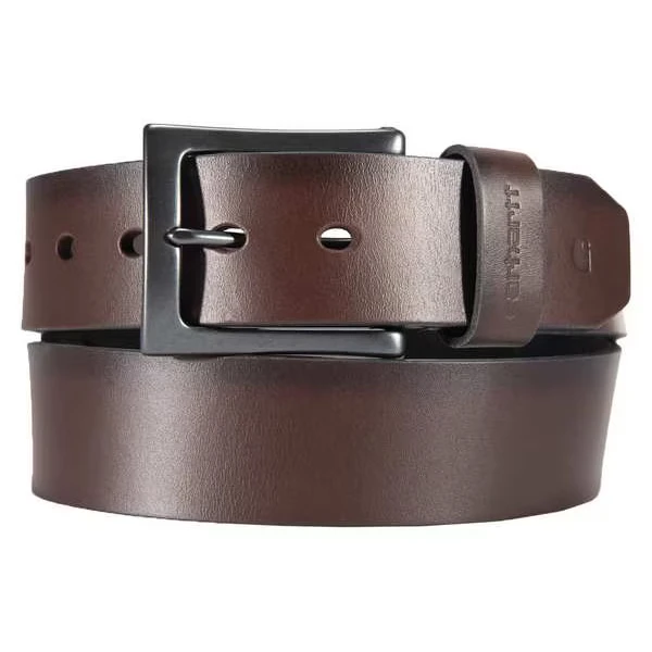 Box Buckle Belt, Brown, 40 Inch L, 1-1/2 Inch W