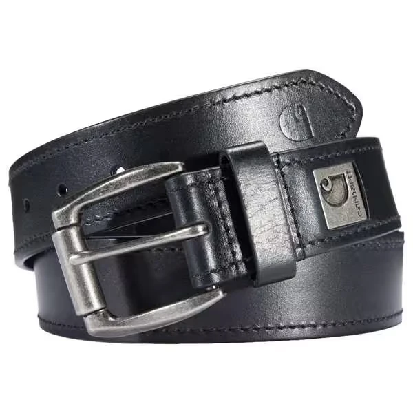 Roller Buckle Belt, Black, 56 Inch L, 1-1/2 Inch W
