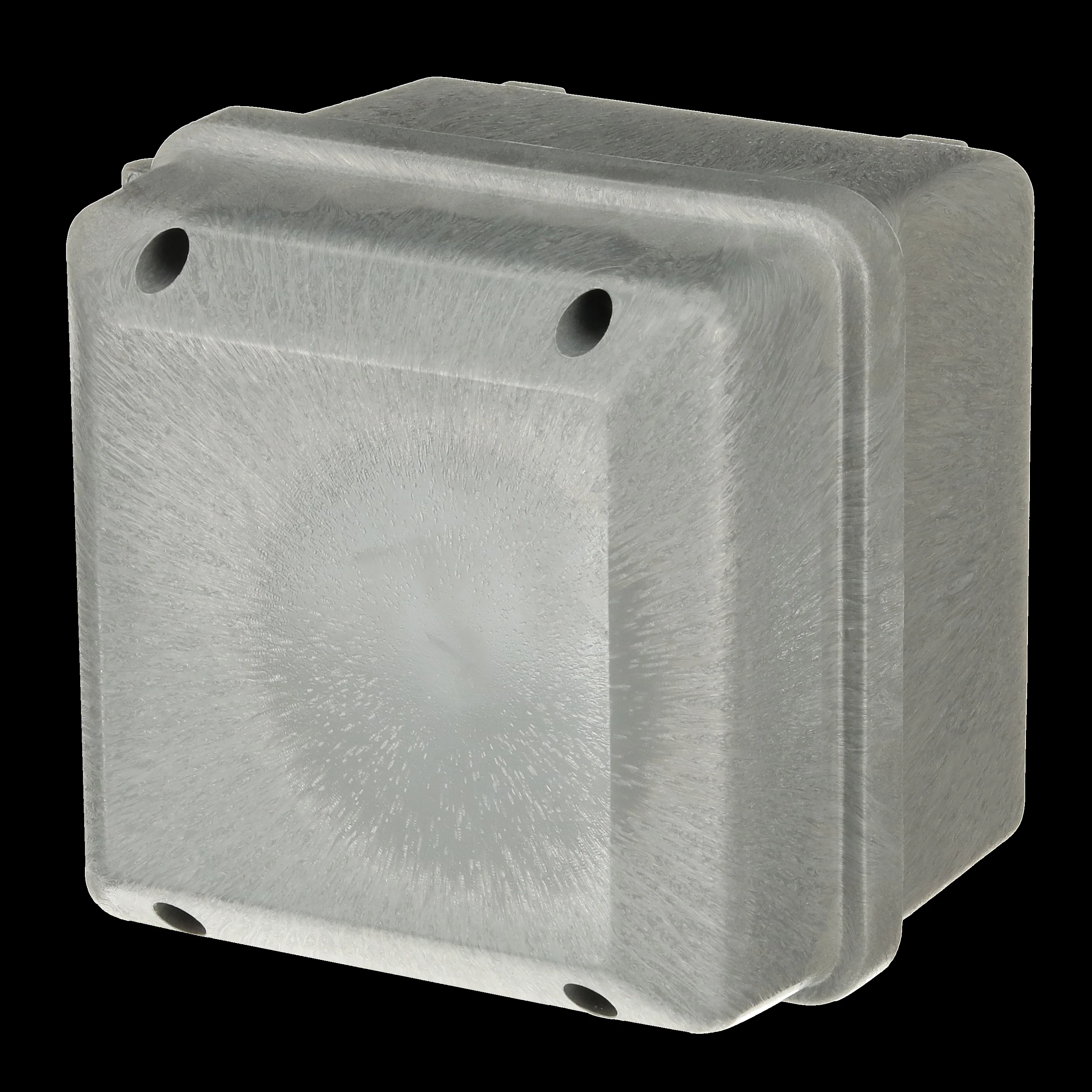 Enclosure Assembly With Hinged Opaque Cover, 6 X 6 X 5 Inch
