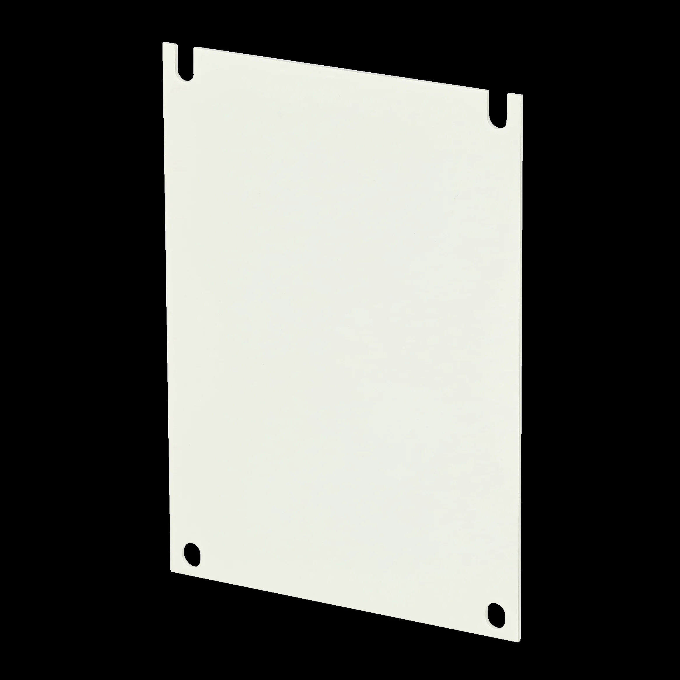 White Back Panel, 14 Gauge, Steel, 6.75 X 4.88 Inch