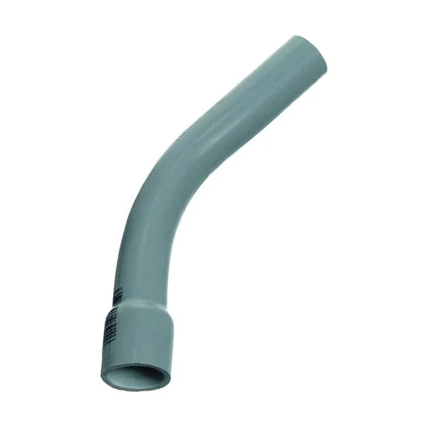 Elbow, 3 Inch Size, Standard Bend Radius, 45 Deg. Bend Angle, Pvc