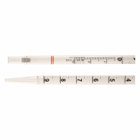 CELLTREAT 229210A Pipette, 10 mL Capacity, Plastic, A, Sterile, Orange, 200 PK | CQ8LCC 48TD99