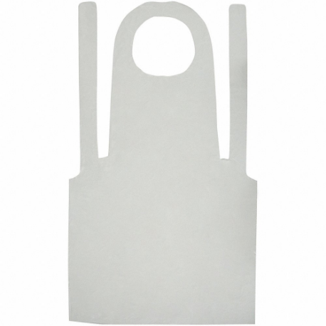 CELLUCAP PA2442GRA Disposable Sleeve Apron, Polyethylene, 0.6 Mil Thick, 42 Inch Overall Lg, 100 PK | CQ8LJG 3RYU3