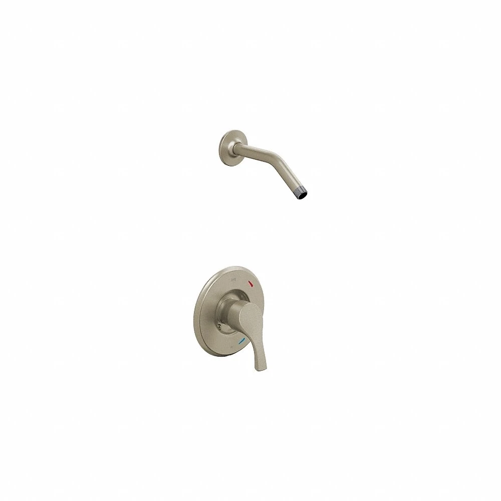 Shower Faucet, T58912, 1.75 gpm Fixed Showerhead Flow Rate, Metal, Brushed Nickel Finish