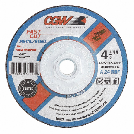 CGW ABRASIVES Depressed Center Wheels