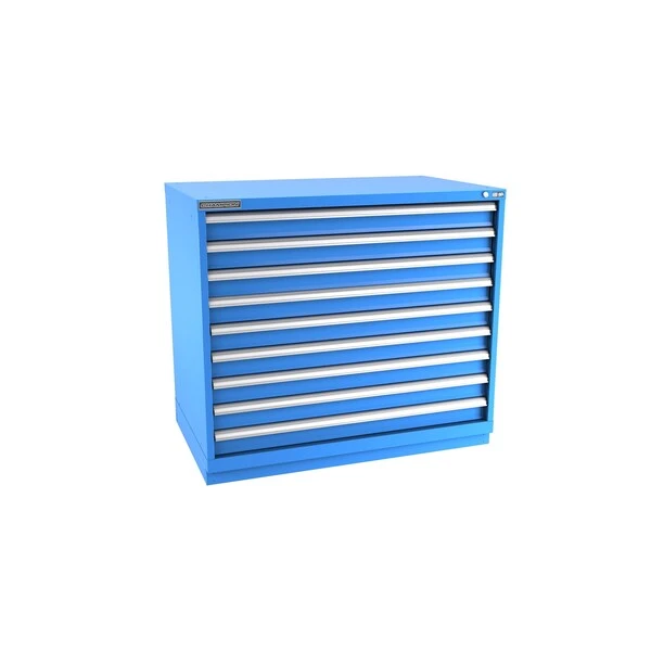 Champion Tool Storage E18000901ILCFTB-BB Cabinet, 47 x 41-3/4 x 28-1/2 Inch Size, 9 Drawers, 228 Compartment, Bright Blue | CJ6BLH