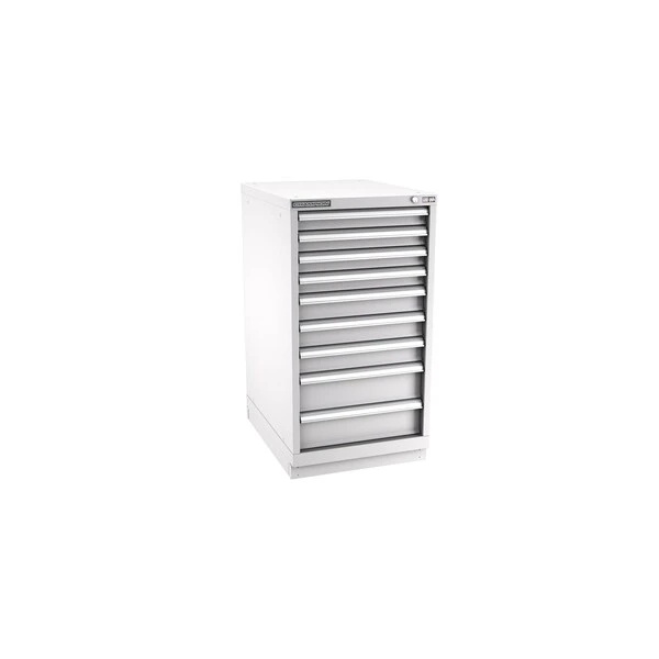 Champion Tool Storage N18000901ILCFTB-LG Cabinet, 22-3/16 x 41-3/4 x 28-1/2 Inch Size, 9 Drawers, 99 Compartment, Light Gray | CJ6BNG