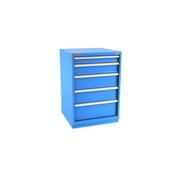Champion Tool Storage S18000501ILCFTB-BB Cabinet, 28-1/4 x 41-3/4 x 28-1/2 Inch Size, 5 Drawers, 54 Compartment, Bright Blue | CJ6BJR