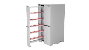 Champion Tool Storage VSC05-LG Vertical Storage Cabinet, 40 x 84 x 41 Inch Size, 5-Shelf, Light Grey | CJ6BWC