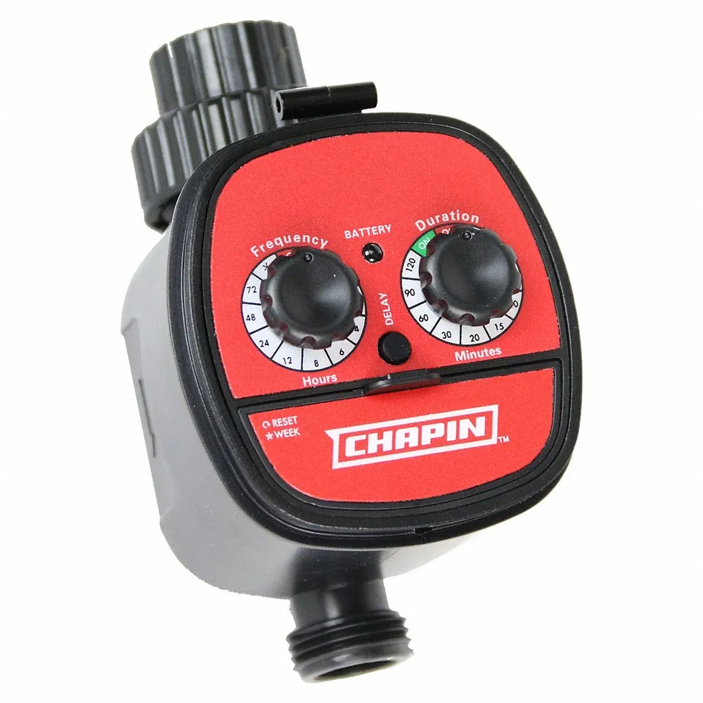 Analog Single Zone Water Timer, Hose End Timer, 1 to 7 Days, 6 Inch Height, 3 Inch Depth