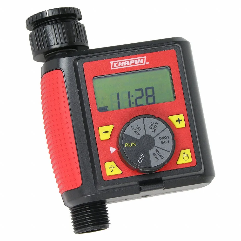 Digital Single Zone Water Timer, Hose End Timer, 1 to 7 Days, 8 Inch Ht, RoHS Compliant