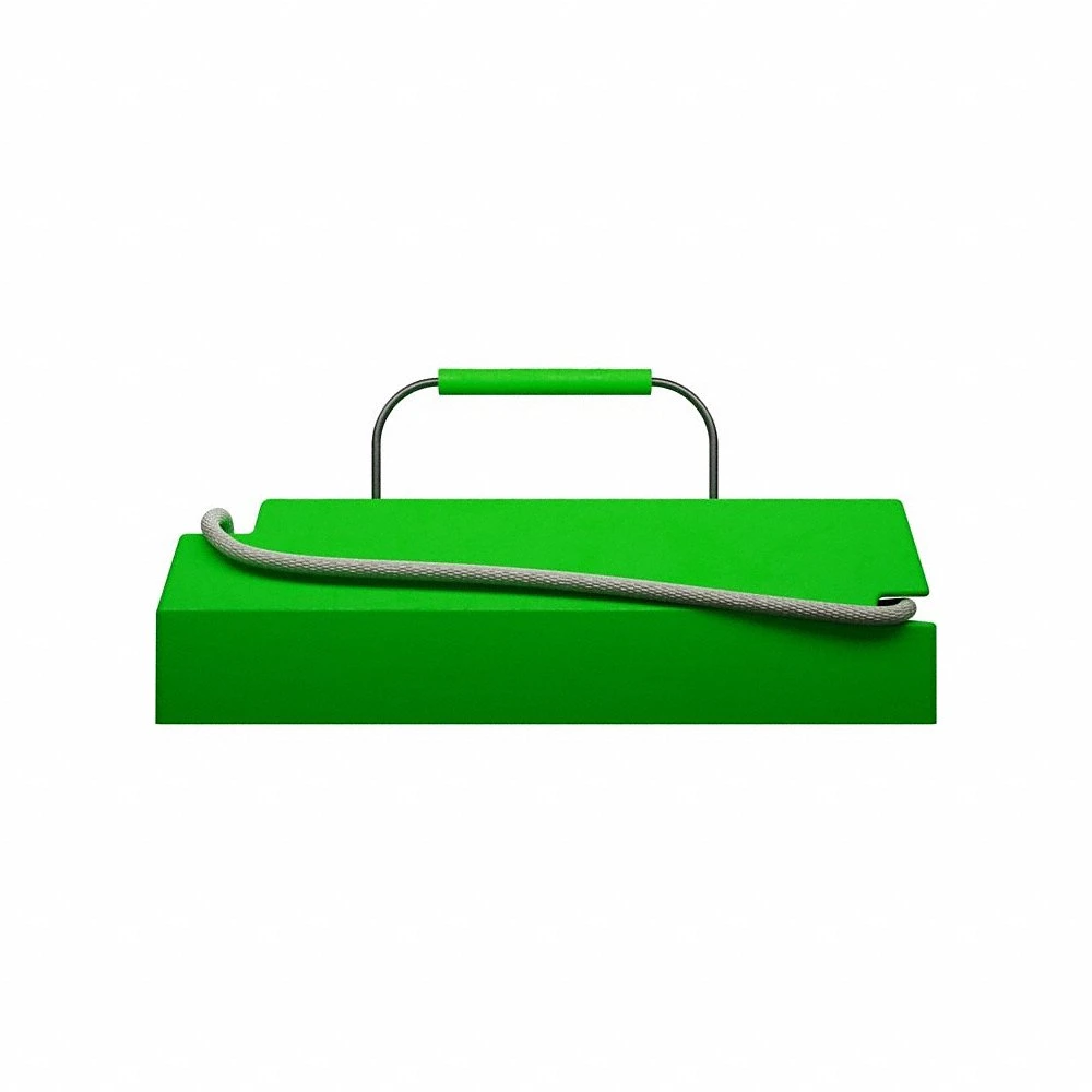 Aviation Chock, Green, 5 3/4 Inch Height