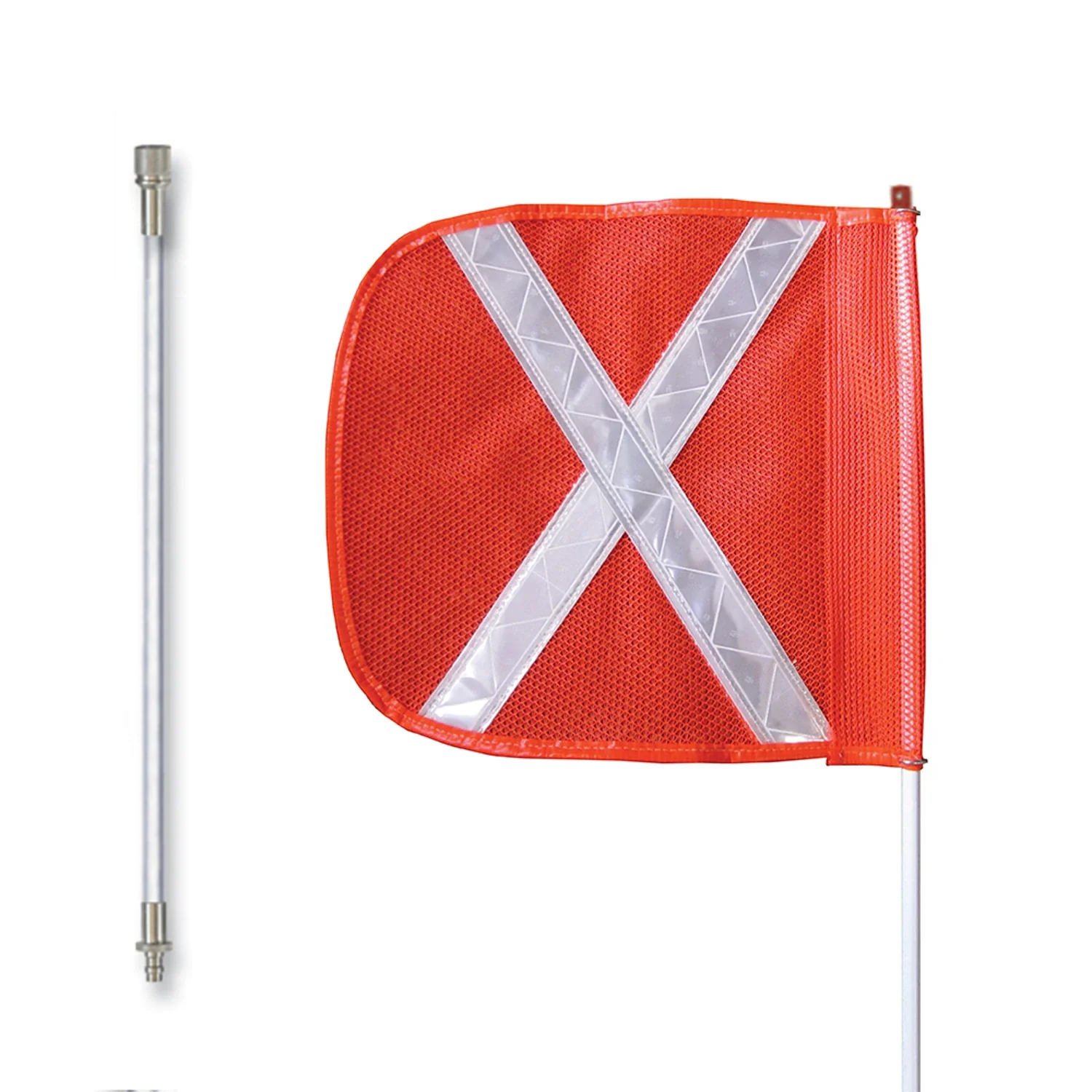 CHECKERS FS8X-SPQD-O Warning Whip 8 Feet Includes Flag | AA7MWM 16D809