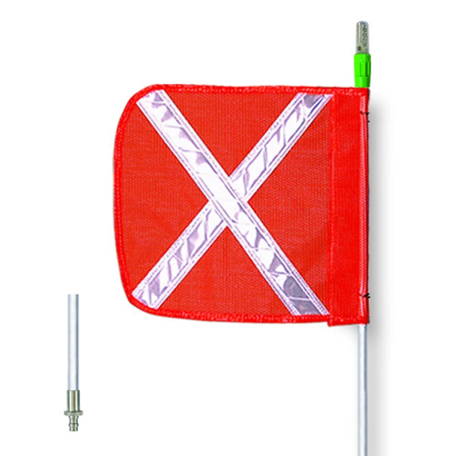 CHECKERS FS8XL-QD-O Warning Whip 8 Feet Includes Flag | AA7MWJ 16D806