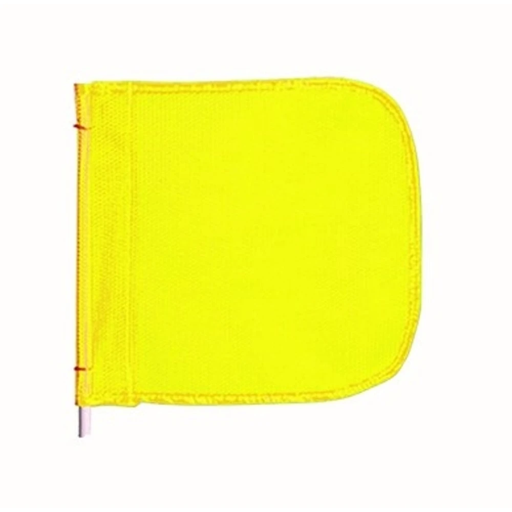 Warning Whip Flag 11 x 12 Inch Yellow