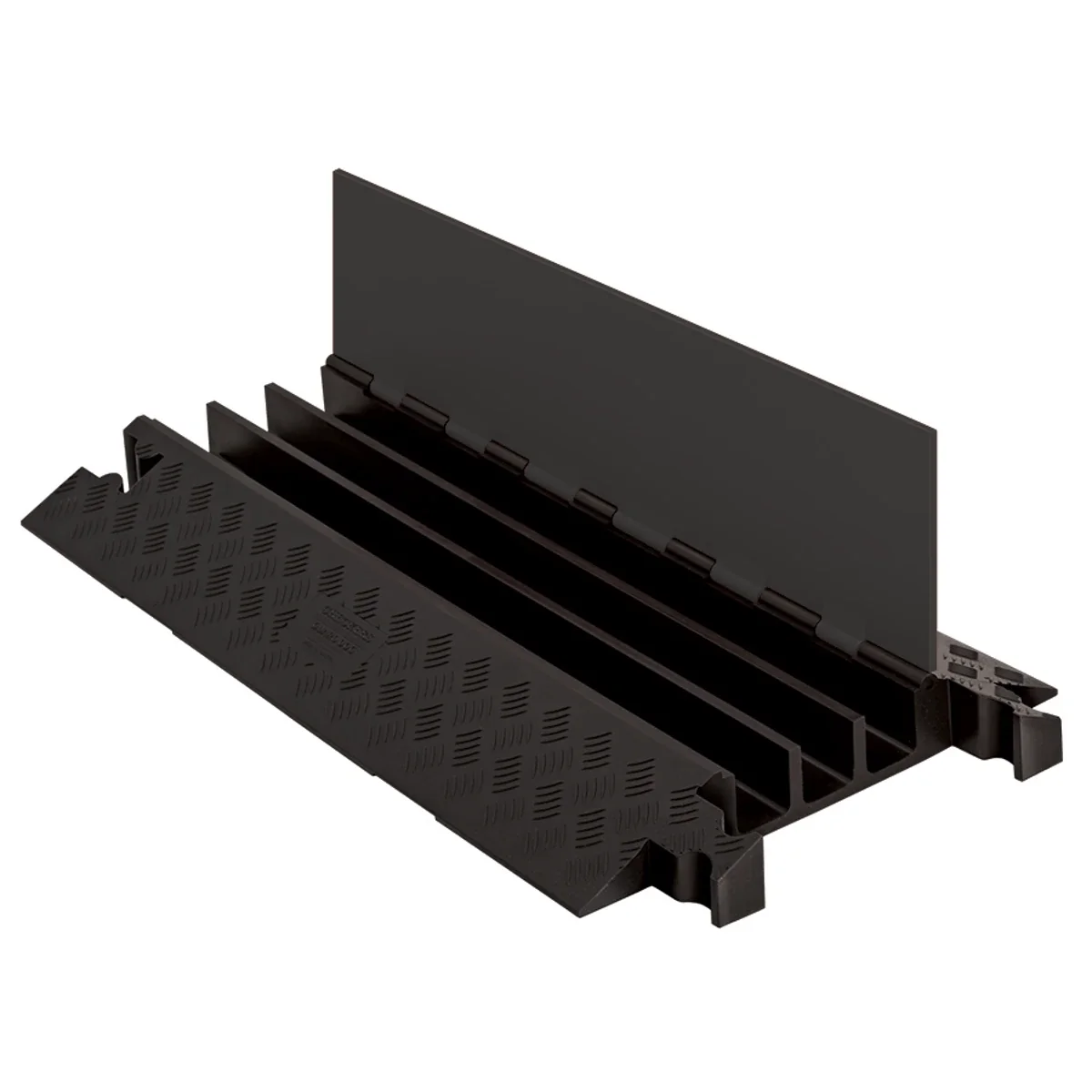 CHECKERS PGDS0003OB Cable Protector End Cap, 3 Channel, Black, 51cm x 91cm x 8cm Size | CF4RLV GD3X225-B/B
