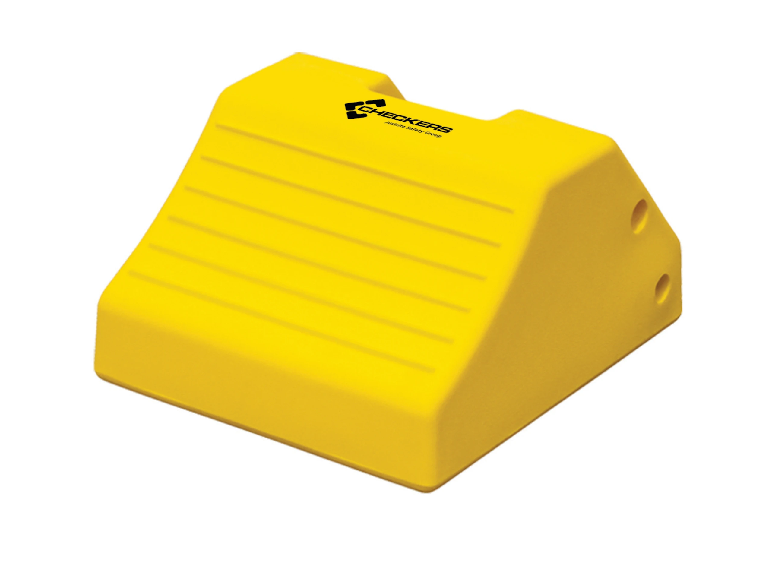 Wheel Chock, 15 13/64 Inch x 10 Inch x 17 11/16 Inch Chock Size, Urethane, 1 Chock, Yellow