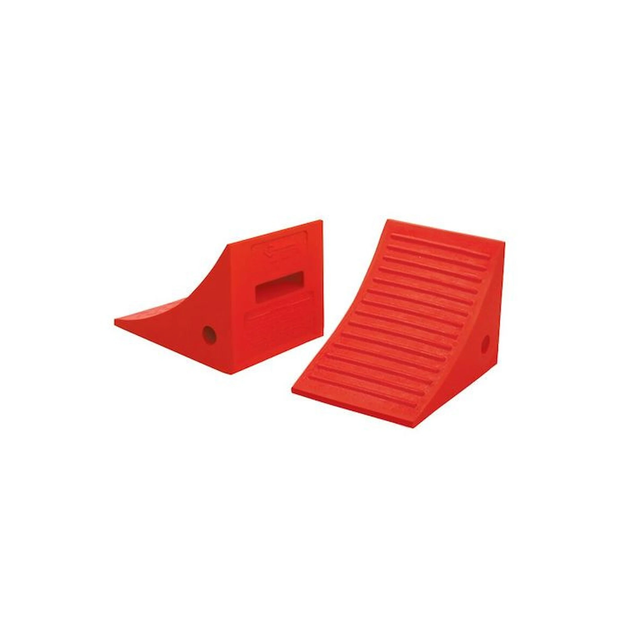CHECKERS UC1600-P Wheel Chock, 17 Inch Width, 8 Inch Heightt, 11 Inch Size Dp, Urethane, Grooved, 1 PR | CQ8QJR 437T72