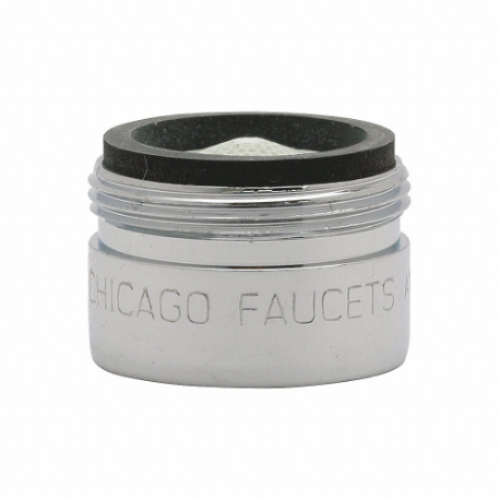 CHICAGO FAUCETS E74JKABCP Laminar Outlet, Chicago Faucets, 13/16 Inch-27 Thread Size, 1 gpm Flow Rate | CQ8RYM 48YD50