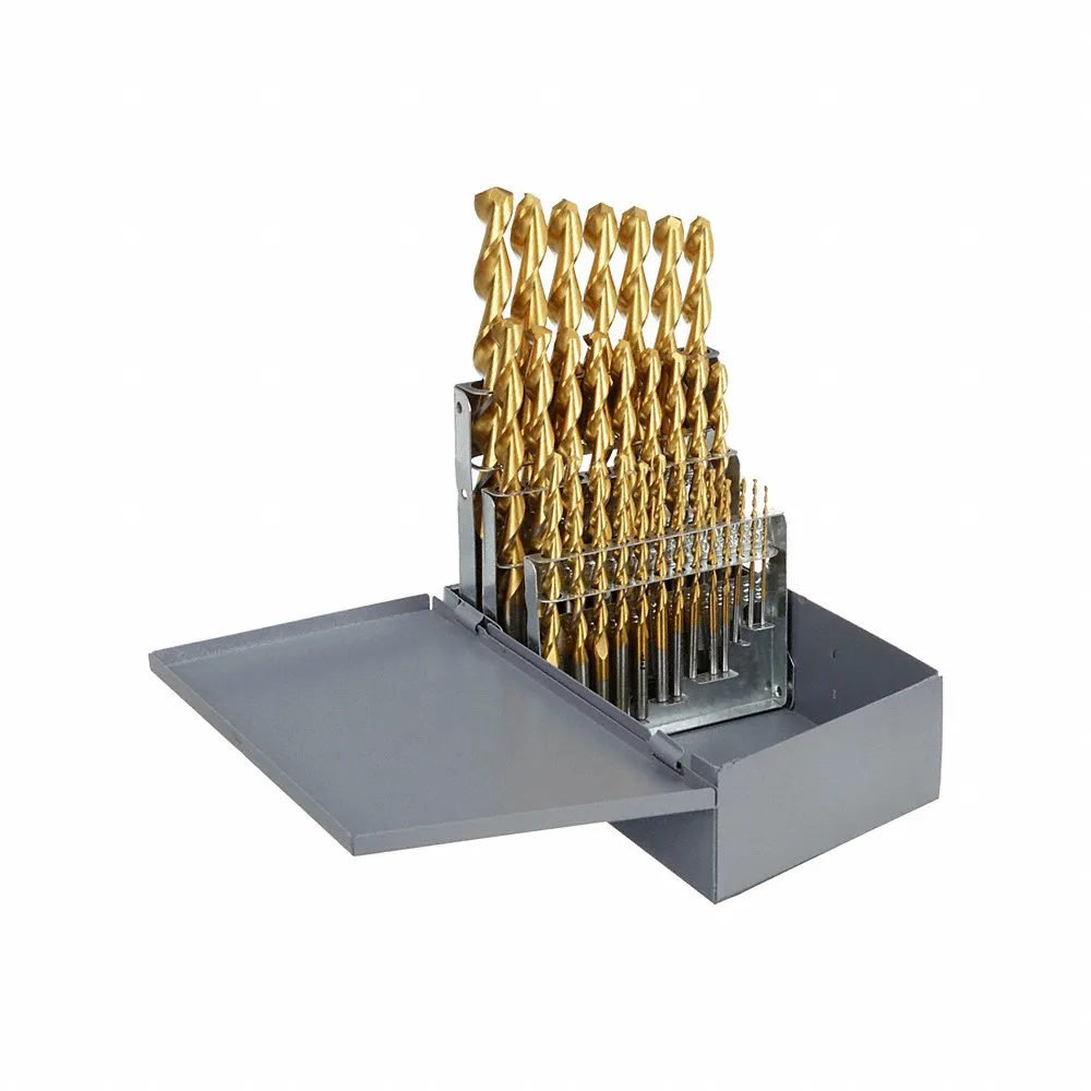 Jobber Drill Bit Set, 1/16 Inch Smallest Size, 1/2 Inch Largest Size