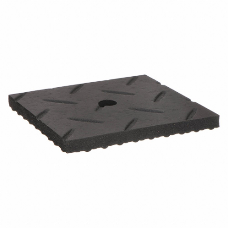 Vibration Isolation Pad, Diamond Plate x Friction Grip Pad, 4 Inch x 4 in