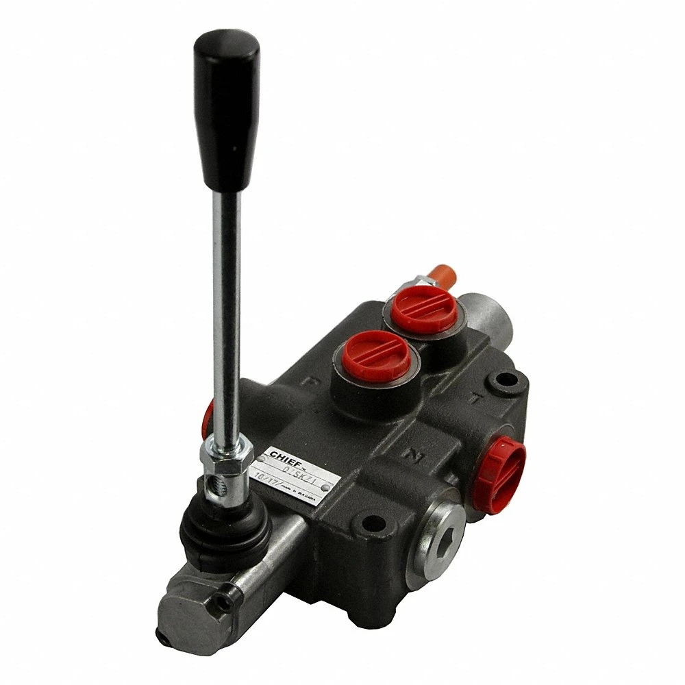 Hydraulic Directional Control Valve, Four-Way / Three Positions, Tandem Center, 1 Spools