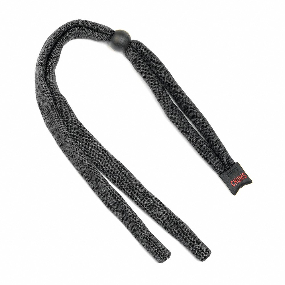 Eyewear Retainer, Solid, 28 Inch Overall Length, Black, Slip-On, Adjustable