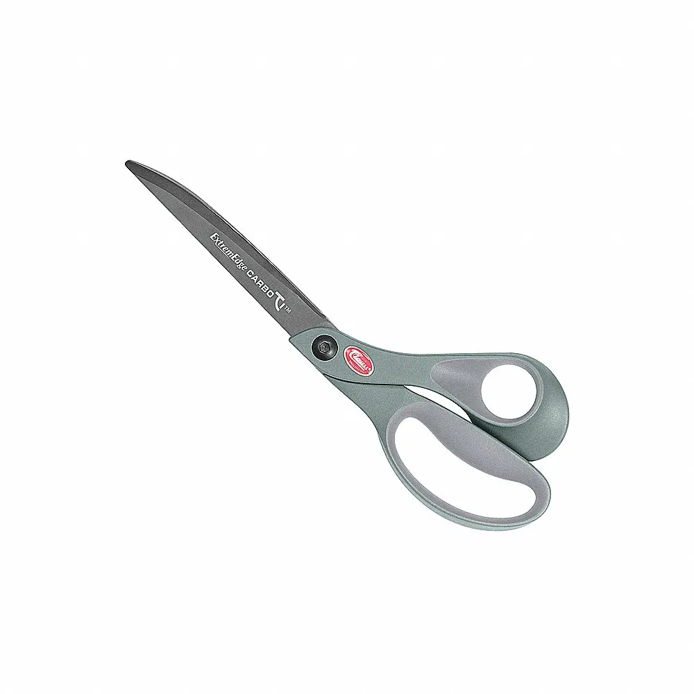 Shears, Right-Hand, 10 Inch Overall Length, Straight, Titanium Bonded, Pointed, Gray