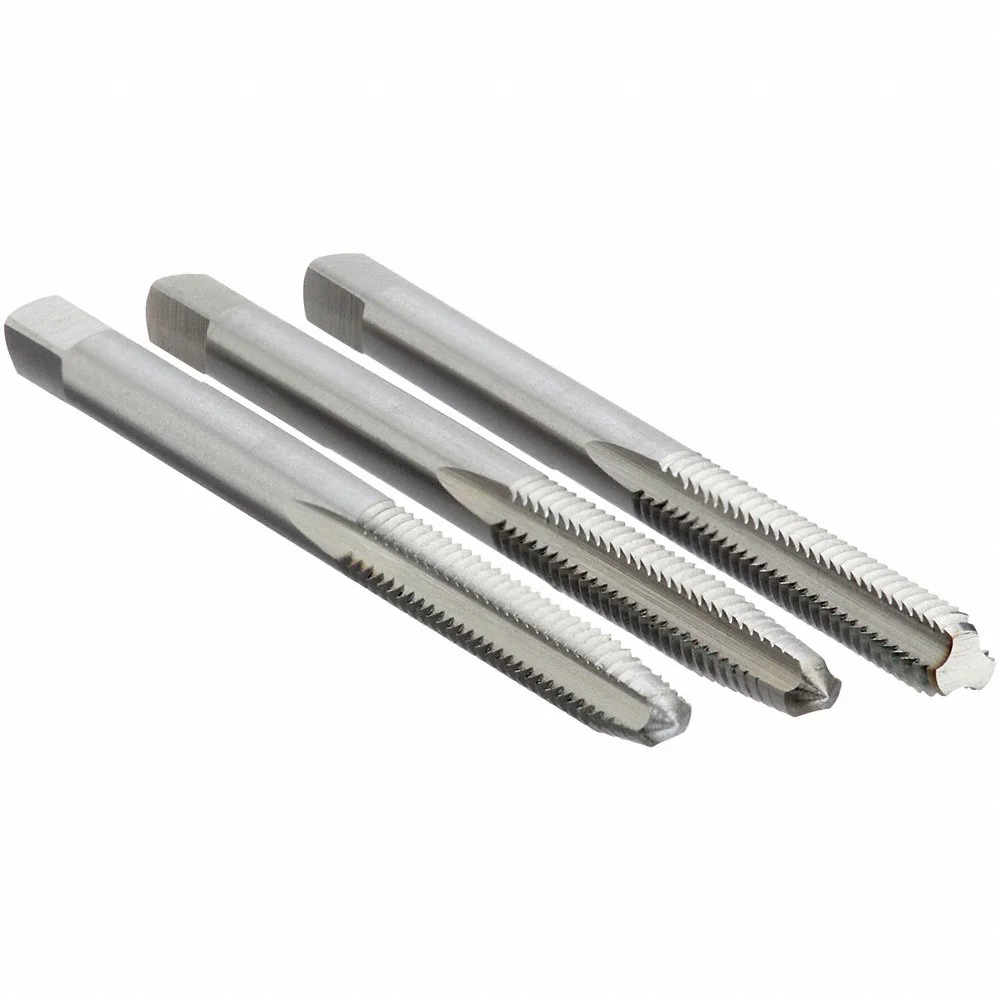 CLE-LINE C00331 Tap Set, #8-32 Tap Thread Size, 3/4 Inch Thread Length, 2 1/8 Inch Overall Length | CQ9DAB 407D49