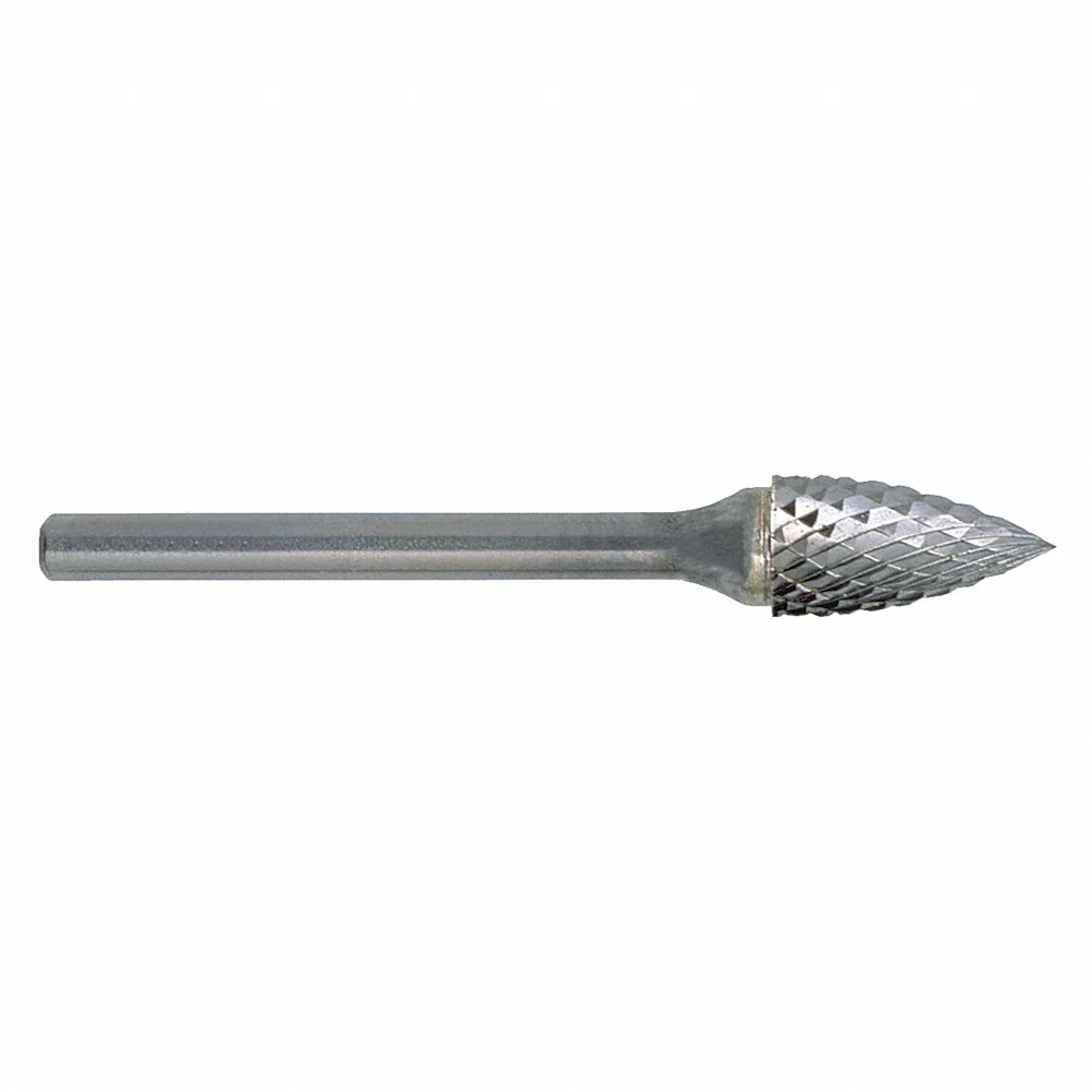 CLE-LINE C17486 Tree Bur SG, Double Cut, 3.00 mm Shank Dia, 3.00 mm Head Dia, Length of Cut 12.70 mm | CQ8ZJR 50AW31