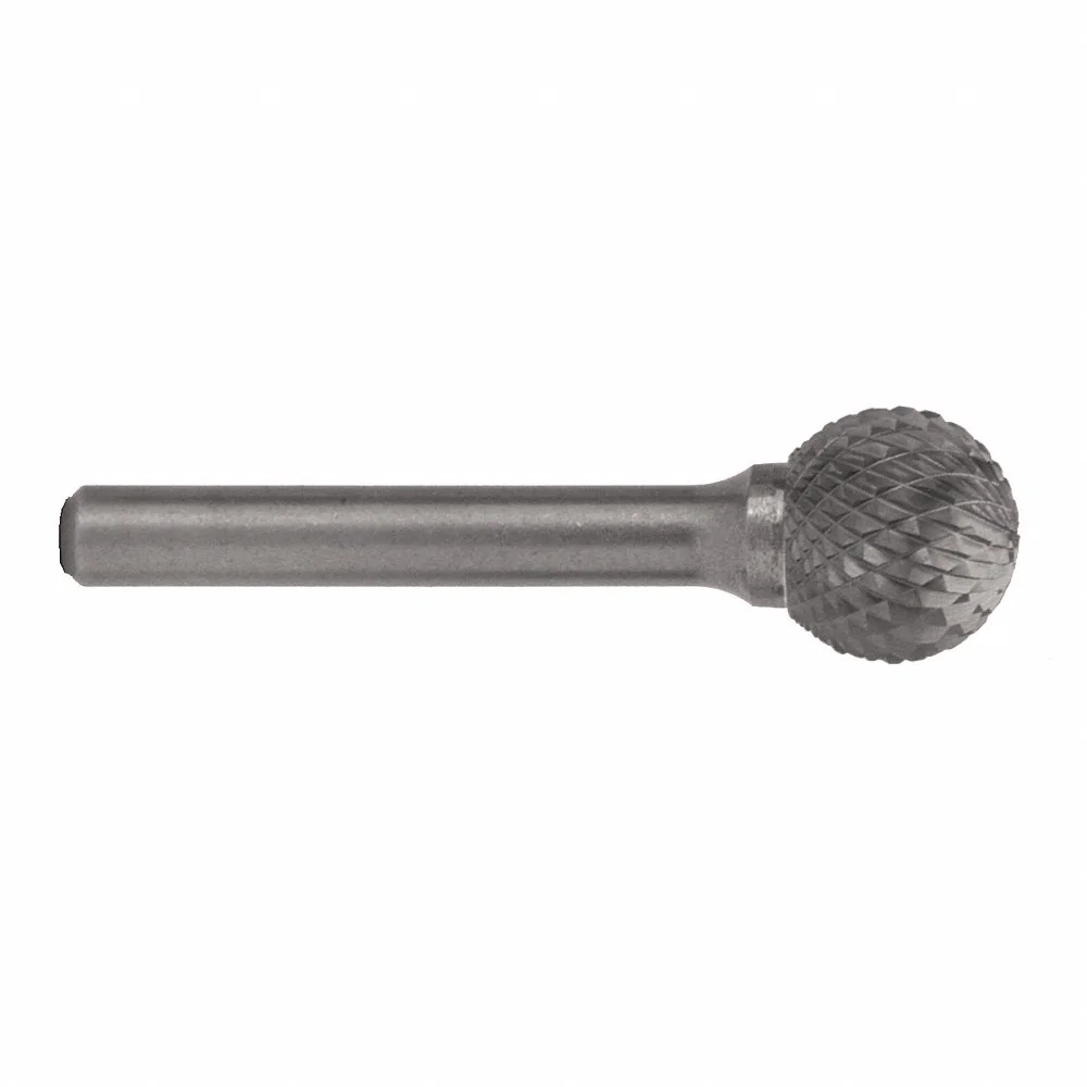 CLE-LINE C17412 Ball Bur SD, Double Cut, 3.00 mm Shank Dia, 4.76 mm Head Dia, Length of Cut 4.76 mm | CQ8YDV 50AX37