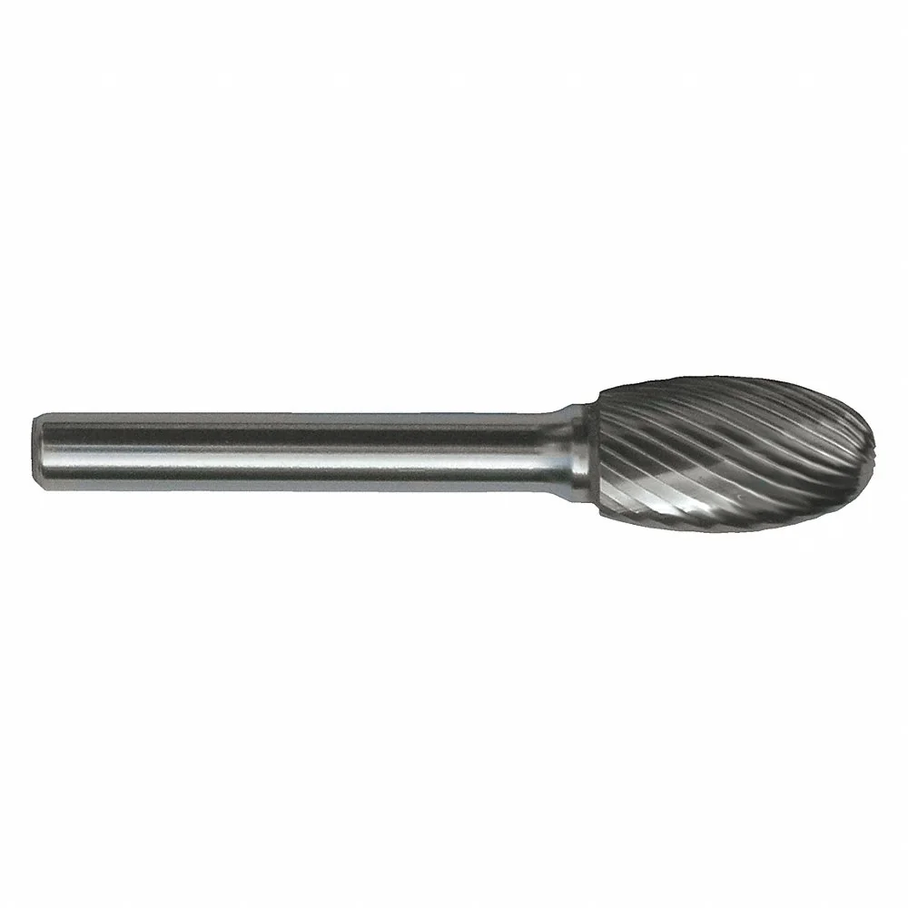 CLE-LINE C17700 Oval Bur SE, Single Cut, 1/8 Inch Size Shank Dia, 1/8 Inch Heightead Dia | CQ9CJC 50AW71