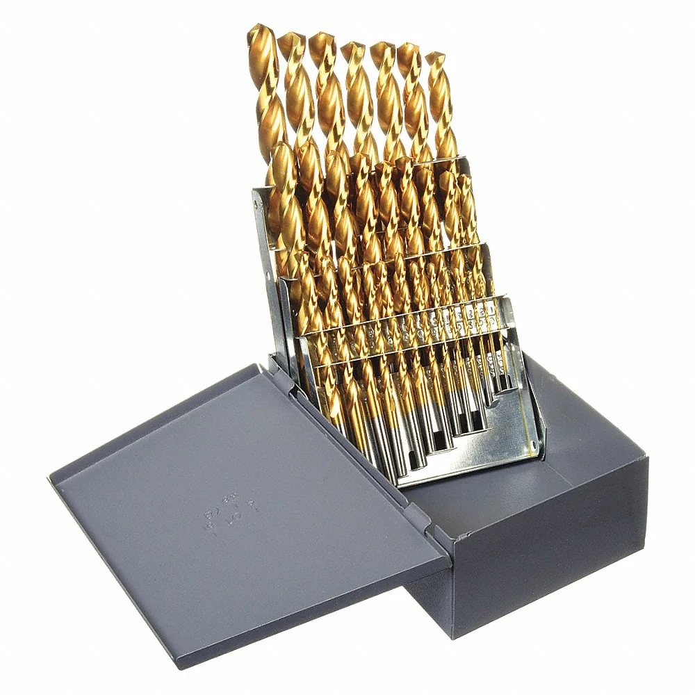 CLE-LINE C18703 Jobber Drill Bit Set, High Speed Steel, 29 Pieces | CD2YQB 1TPD1