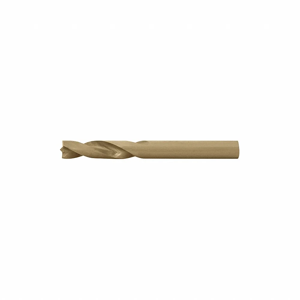 CLE-LINE C20478 Weld Drill Bit, Straw/Bronze, 6 mm Drill Bit Size, 28 mm Flute Length, Cobalt | CQ9DGP 50CM37