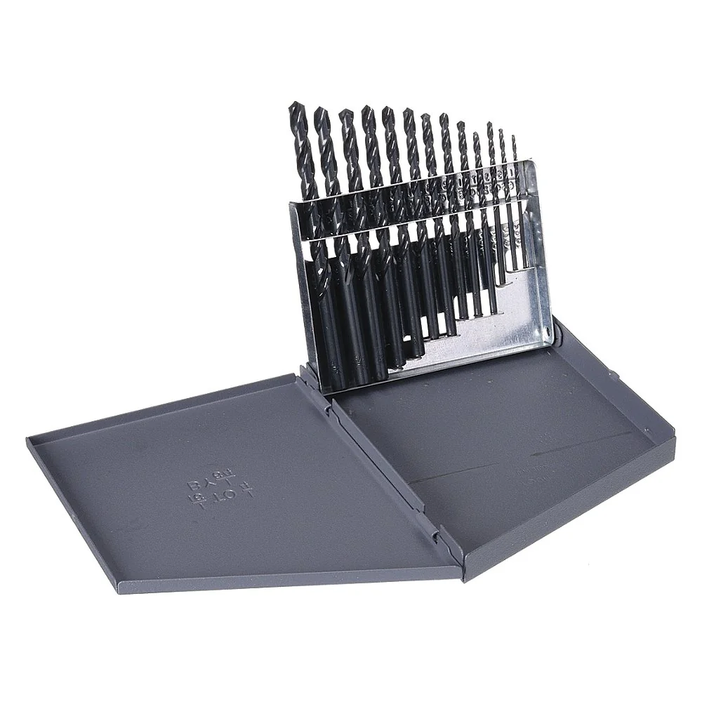 CLE-LINE C21105 Jobber Drill Set 13 Piece High Speed Steel 118 Deg | AC3WLX 2X470