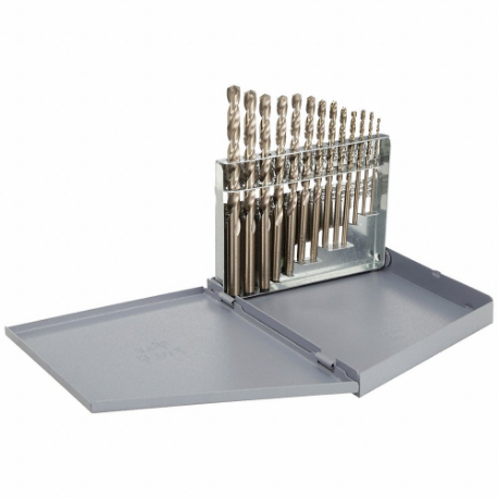 CLE-LINE C21107 Jobber Drill Bit Set, 1/16 Inch Smallest Drill Bit Size | CQ8ZKM 53PR42