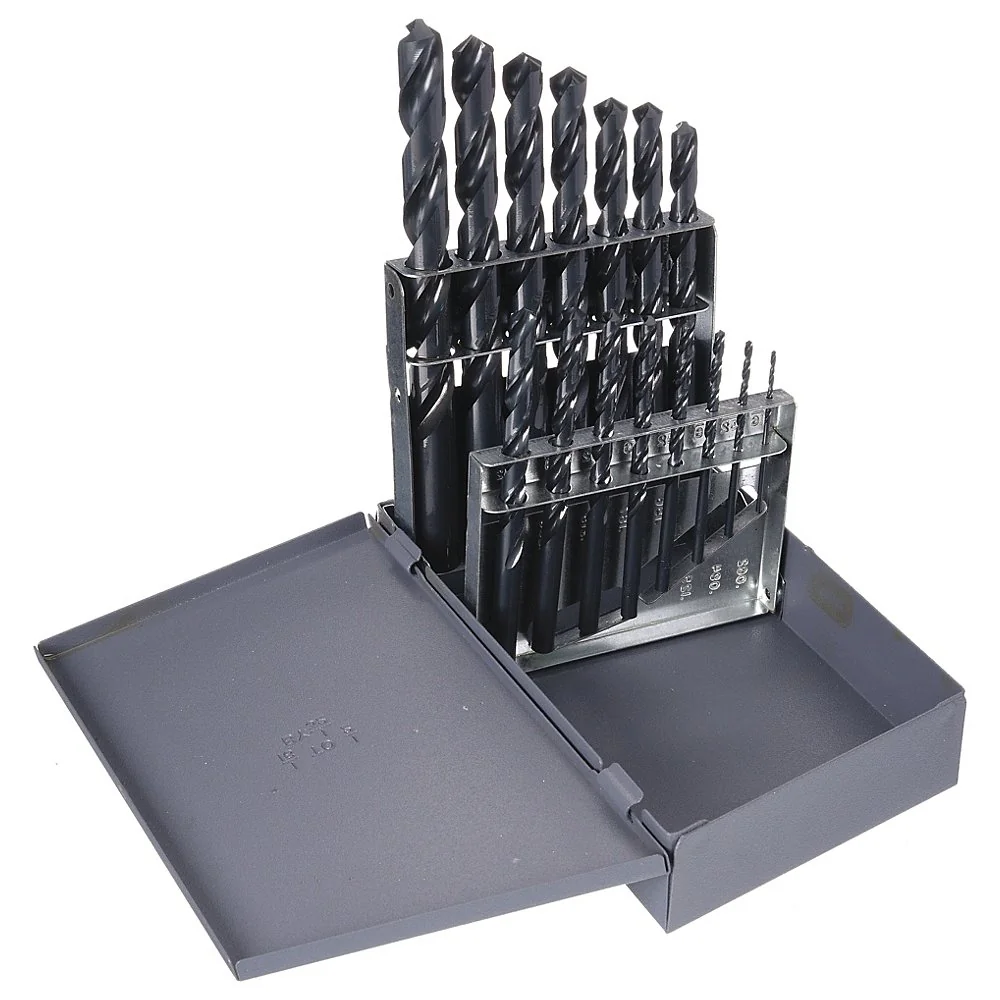 CLE-LINE C21109 Jobber Drill Set 15 Piece High Speed Steel 118 Deg | AC3WLY 2X471