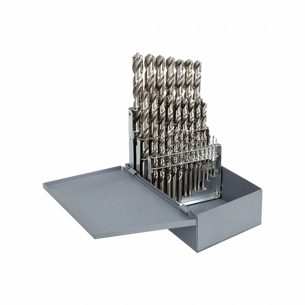 CLE-LINE C21117 Jobber Drill Bit Set, High Speed Steel, 29 Pieces | CD2YWY 53FP24