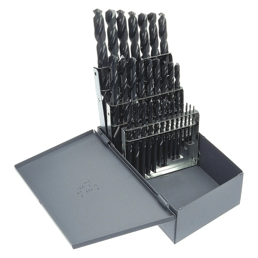CLE-LINE C21119 Jobber Drill Set 29 Piece High Speed Steel 135 Deg | AA9AMR 1BR44