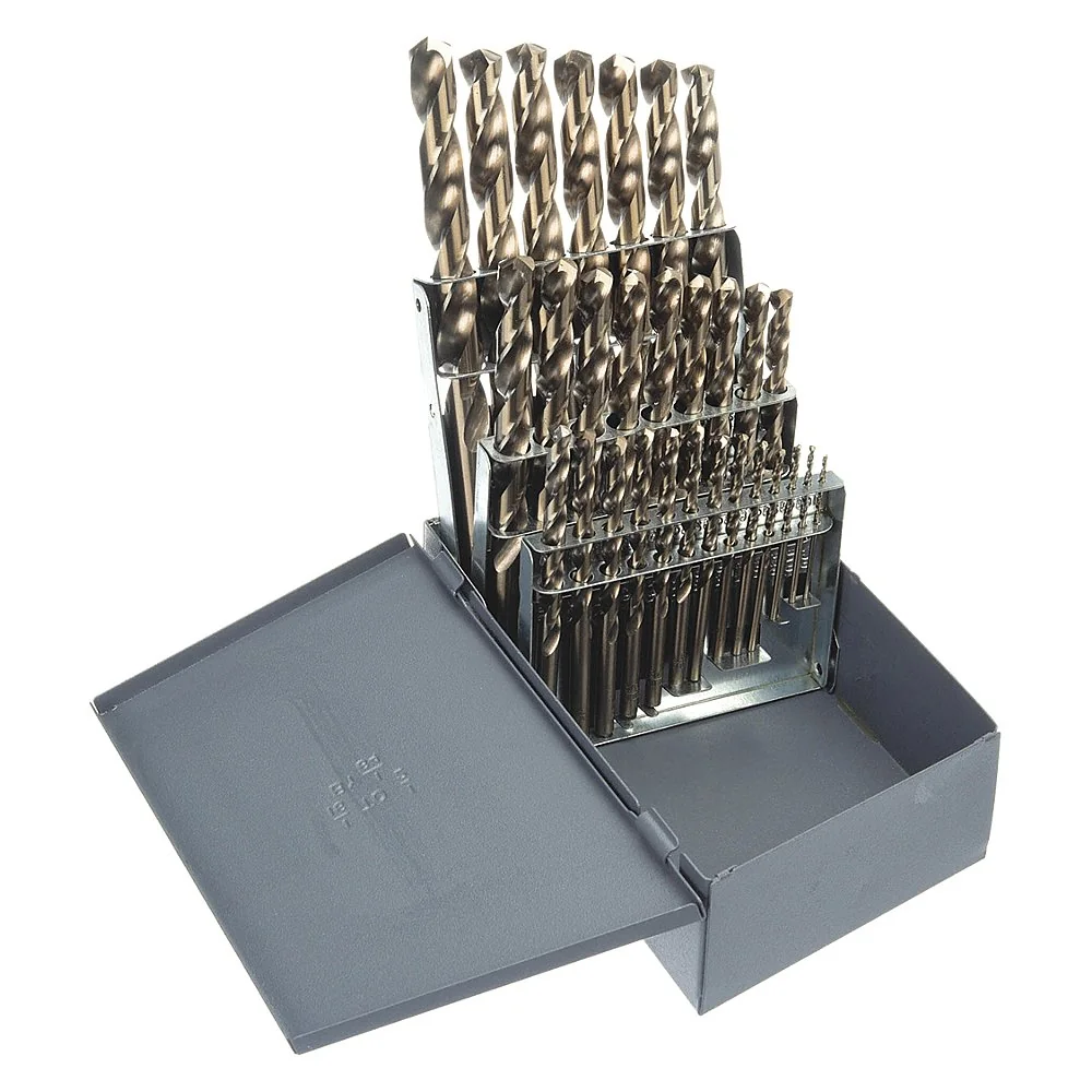 CLE-LINE C21121 Jobber Drill Set 29 Piece Co 135 Degrees | AA9AMQ 1BR43