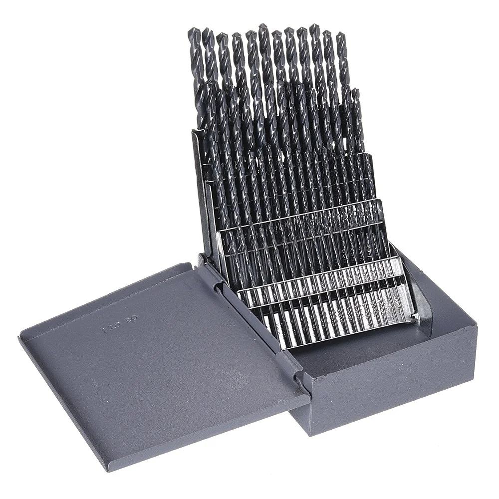 CLE-LINE C21123 Jobber Drill Set 60 Piece Wire High Speed Steel 118 Degrees | AB8WMR 2A736