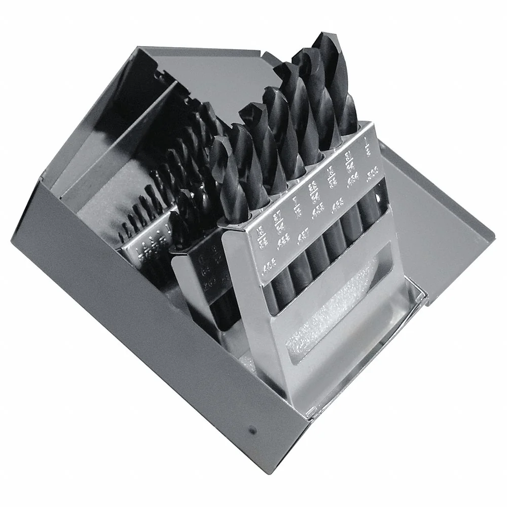 CLE-LINE C21133 Screw Machine Drill Set 29 Piece High Speed Steel Black Oxide | AD6UBP 4AK21