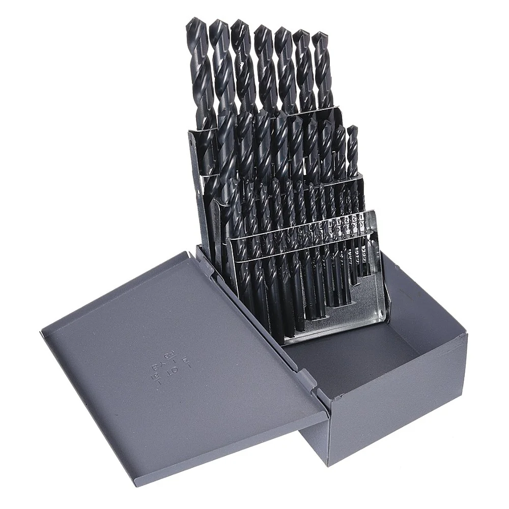 CLE-LINE C21159 Jobber Drill Set 3/8 Shank 29 Piece Hss | AB8WMV 2A739