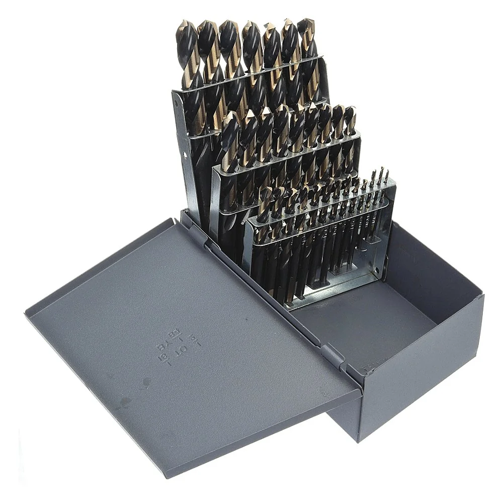 CLE-LINE C21162 Mechanics Drill Set 29 Piece High Speed Steel 135 Deg | AD7RQJ 4GB66