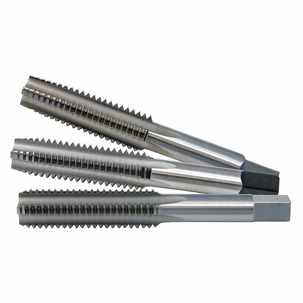 CLE-LINE C62032 Three-Piece Hand Tap Set, 1/4 Inch Size-20 Tap Thread Size, 1 Inch Thread Length | CQ8ZGP 50AN85