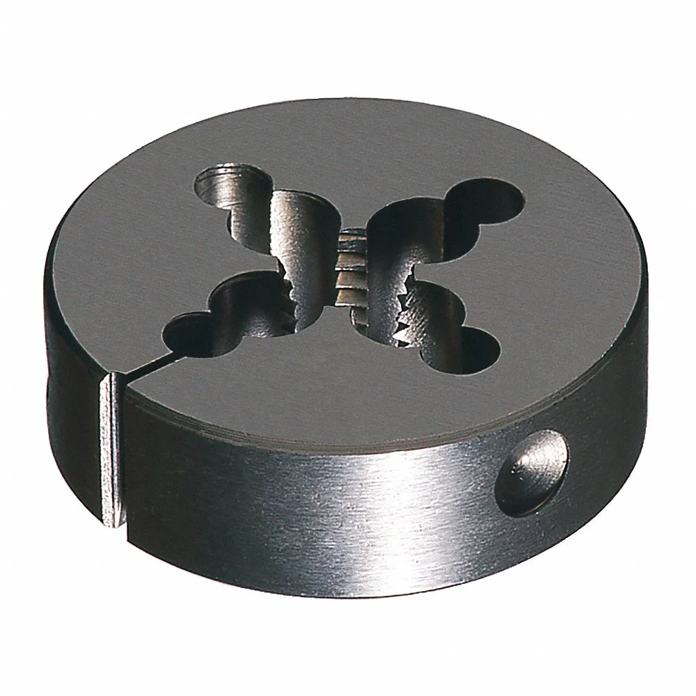 CLE-LINE C65026 Round Threading Die, Adj, Carbon Steel, Right Hand, #1-64 Thread Size, 1/4 Inch Die Thick | CQ9DCB 50AR01