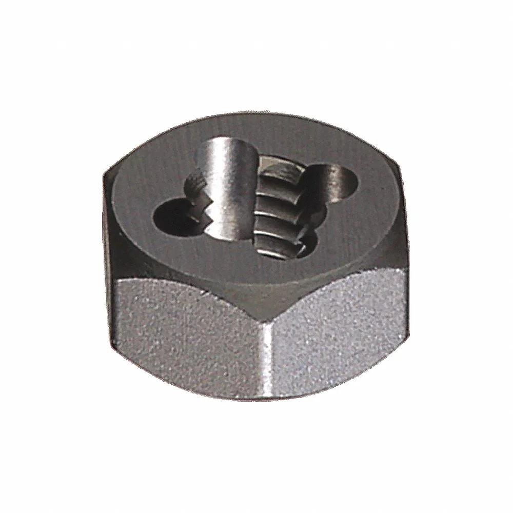 CLE-LINE C77642 Hex Threading Die, Solid, High Speed Steel, Right Hand, 1 1/8 7 Thread Size | CQ9DAY 50AT22